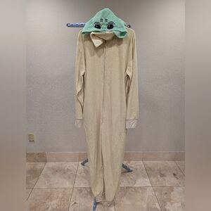 Men's Star Wars Mandalorian The Child Baby Yoda Union Suit Onesie Grogu Men's S